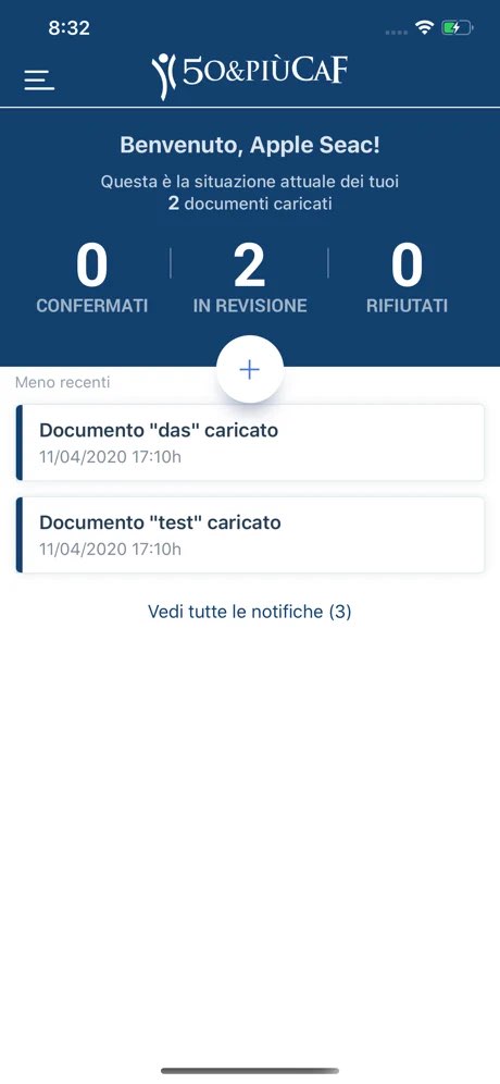 Schermata di 50&Più CAF (iOS)