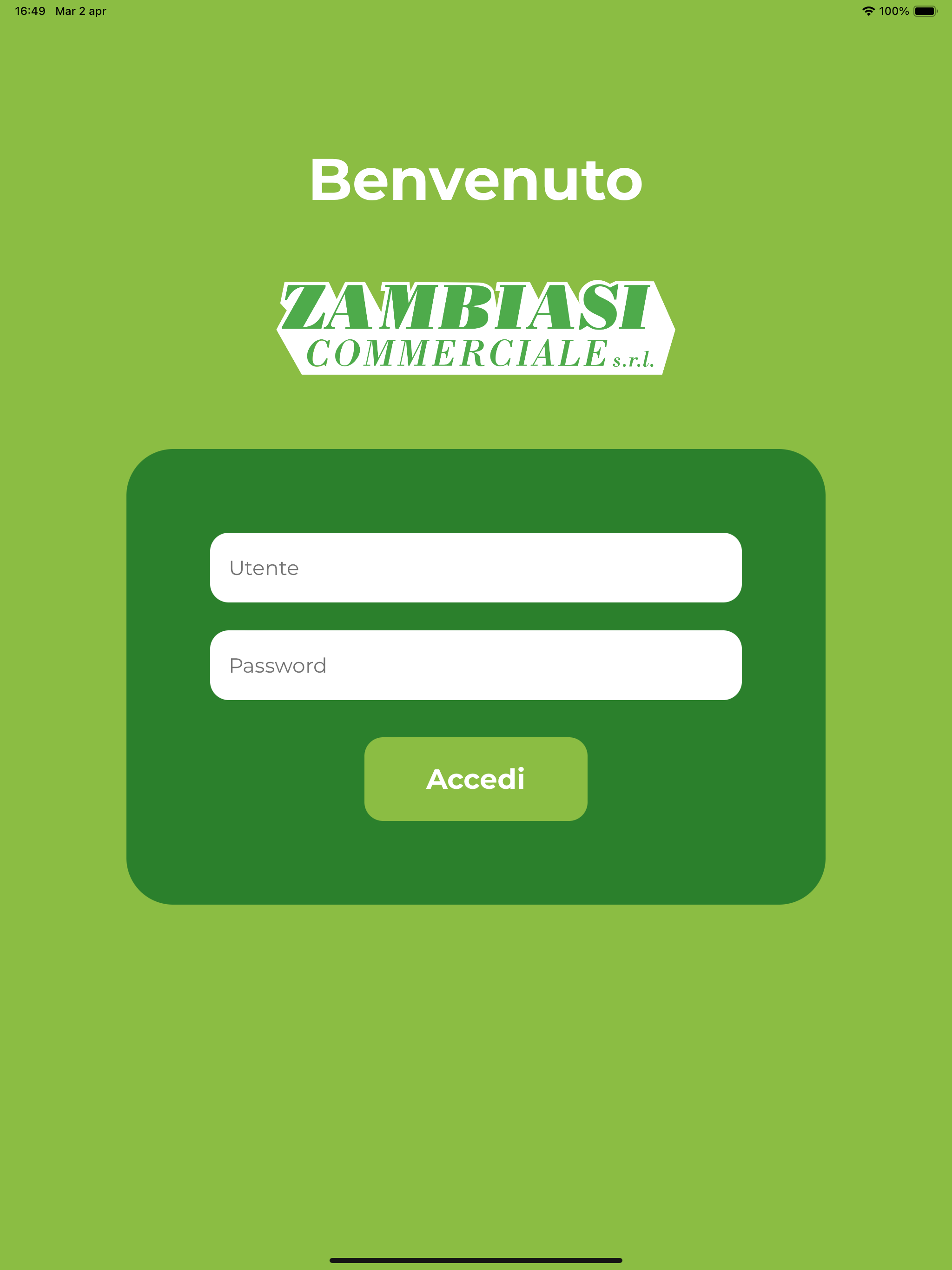 Schermata di Zambiasi